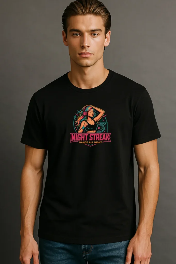 Night Streak men's tee t-shirt