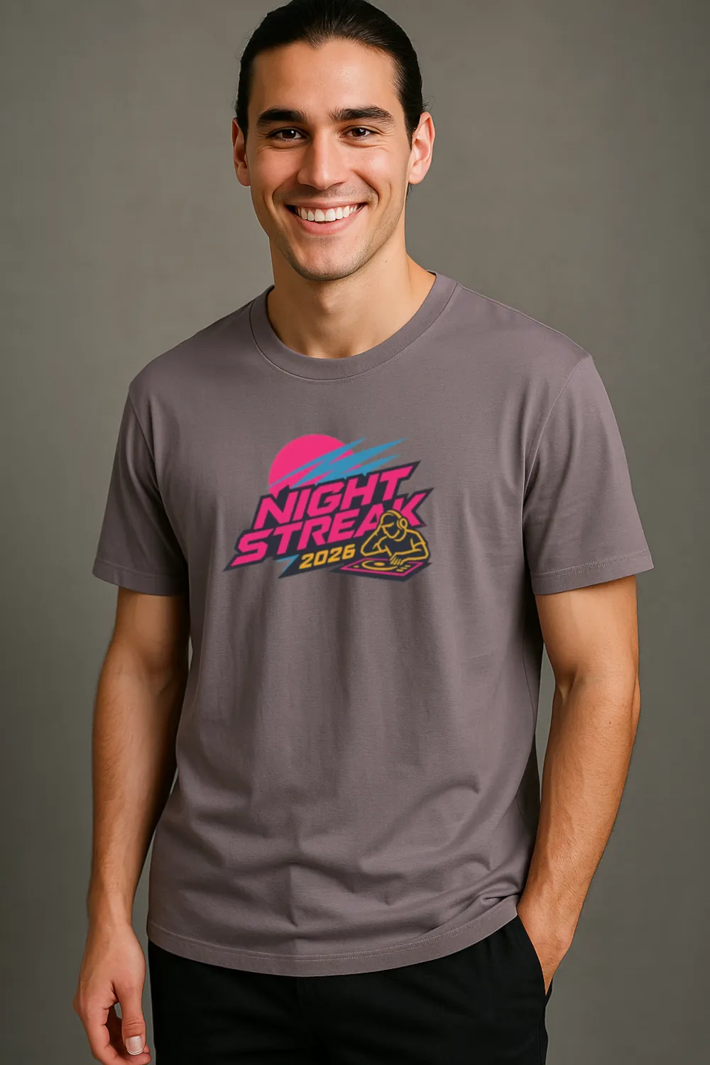 Night Streak™ 2026, Luxury Unisex Men's Graphic Tee T-Shirt, Jersey, Design 1