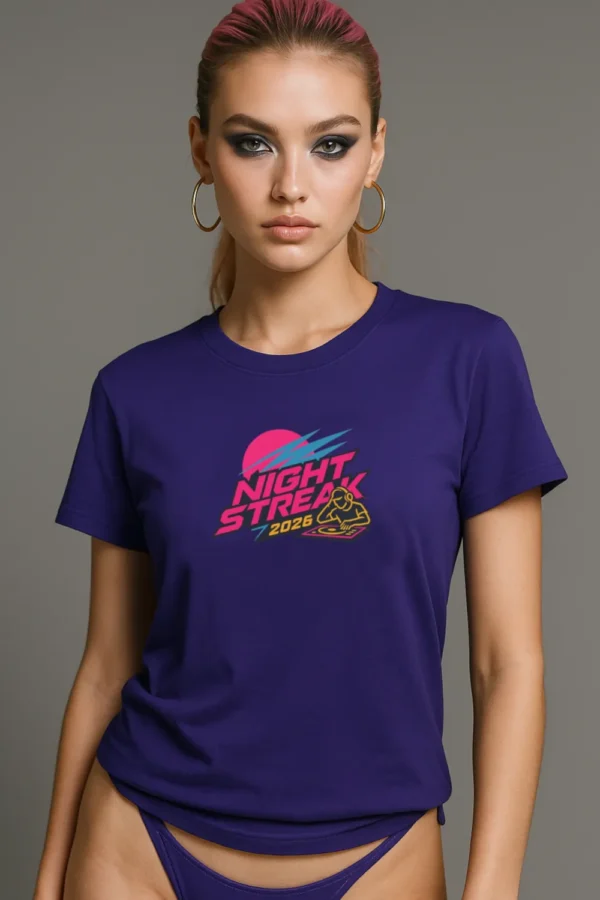 Night Streak™ 2026, Luxury Unisex Jersey Women’s Graphic Tee T-Shirt, Design 1