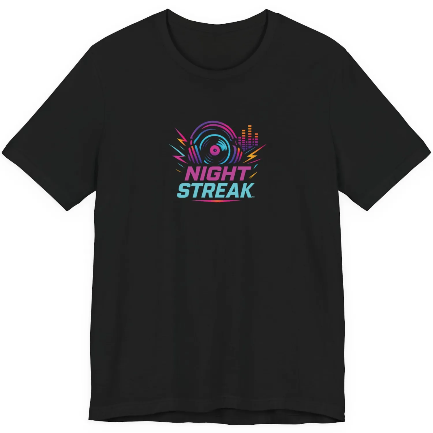 Night Streak™ Logo, Luxury Unisex Jersey Women’s Graphic Tee T-Shirt, Design 1 - Image 4