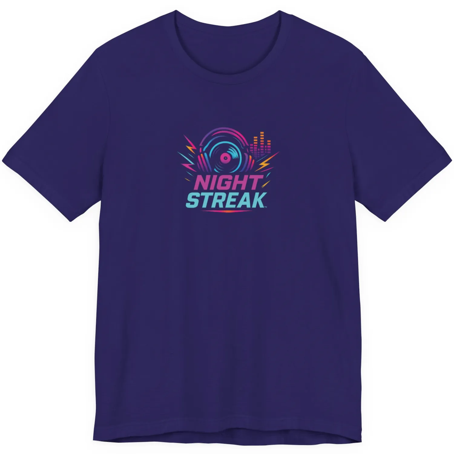 Night Streak™ Logo, Luxury Unisex Jersey Women’s Graphic Tee T-Shirt, Design 1 - Image 5