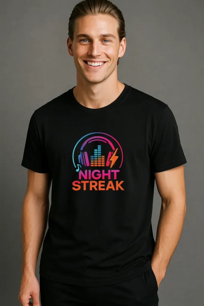 Night Streak men's tee t-shirt